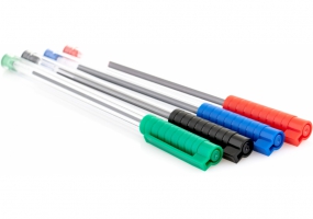 Ручка шариковая OPTIMA HYPE T 1,0 mm. Корпус прозрачный, пишет синим O15692