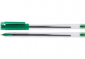 Ручка кулькова OPTIMA HYPE T 1,0 mm. Корпус прозорий, пише зеленим O15694