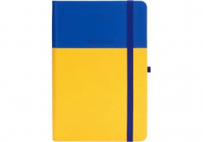 Деловая записная книжка COMBI-8, А5, твердая обложка, резинка, белый блок линия OPTIMA O20125-08