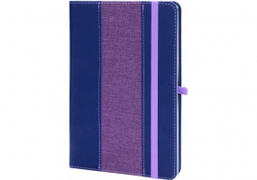 Діловий записник COMBI-15, А5, тверда обкладинка, гумка, білий блок лінія OPTIMA O20125-15