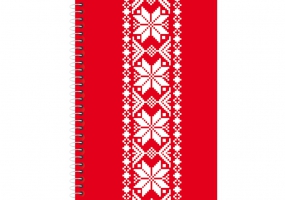 Блокнот "Орнамент", А6, ,бічна спіраль, 80 арк., пластикова обкл., кліт., асорті OPTIMA O20340