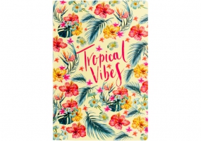 Блокнот "Tropical Vibes", A5, термобіндер, 80 арк., клітинка OPTIMA O20371-03