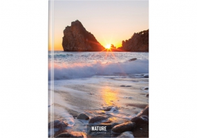 Блокнот "Nature of Ukraine: море", А4, тверда обкл., 96 арк., кліт. OPTIMA O20378-10