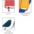 Діловий записник А6,тиснення,Візерунок,коричневий OPTIMA O20385-07