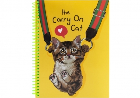 Блокнот "Pets Fashion: Cat" А5 (150х200), пластикова обкладинка, ПВХ спіраль, 80 арк., клітинка OPTIMA O20832-26
