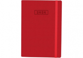 Щоденник датований, NAMIB,червоний,  А5, з гумкою  OPTIMA O25205-03