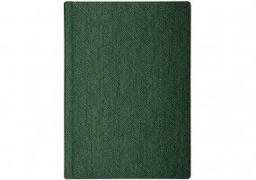 Щоденник недатований, TWEED, зелений, А5, кремовий блок, клітинка OPTIMA O25410-04
