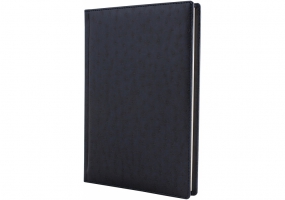 Дневник недатированный, OSTRICH, синий, кремовый блок CABINET O25414-02