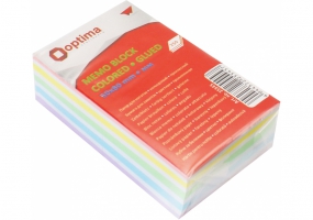 Папір для нотаток 50х80 мм "Люкс" Optima, 250 арк., кольоровий O25545