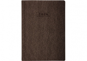 Щоденник датований, TWEED, коричневий,  А5 OPTIMA O26126-07