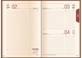 Дневник датированный комбинированными материалами, А5 OPTIMA O26141