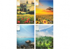 Папка А4 з 10 файлами Optima "Nature of Ukraine", асорті O32124