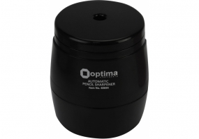 Чинка автоматична пластикова на батарейках, чорна OPTIMA O40694