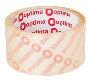 Стрічка клейка пакувальна 48 мм х 40 м х 40 мкм Optima, прозора O45316
