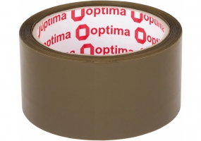 Стрічка клейка пакувальна 48 мм х 60 м х 40 мкм Optima, коричнева O45319