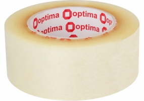 Стрічка клейка пакувальна 48 мм х 160 м х 40 мкм Optima, прозора O45322