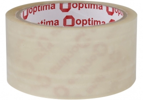 Стрічка клейка пакувальна 48 мм х 35 м х 43 мкм Optima Extra, прозора O45324