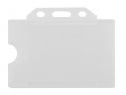 Бейдж горизонтальний Optima, PP+PVC, 85х54 мм O45621