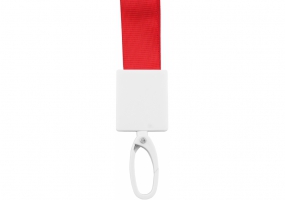 Шнурок для бейджа Optima з прижимом, червоний O45656-03