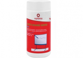 Салфетки для очистки досок Optima, 100 шт., круглая туба O72617