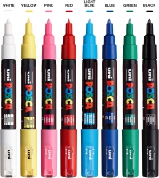 Набор маркеров uni POSCA, 0,7-1мм, 8шт Uni PC-1M 8C