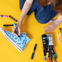 Набор маркеров uni POSCA, 0,7-1мм, 8шт Uni PC-1M 8C