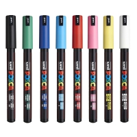Набор маркеров uni POSCA, 0,7мм, 8шт Uni PC-1MR 8C
