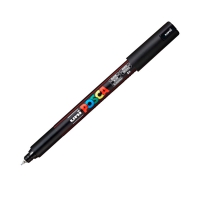 Маркер uni POSCA, 0,7мм, черный Uni PC-1MR BLACK(N)