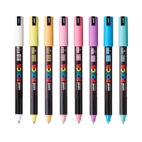 Набор маркеров uni POSCA Soft Color, 0,7мм, 8шт Uni PC-1MR SOFT COLOR 8C