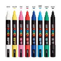 Набор маркеров uni POSCA, 0,9-1,3мм 8 шт Uni PC-3M 8C