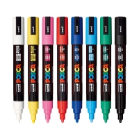 Набор маркеров uni POSCA,1,8-2,5мм, 8 шт Uni PC-5M 8C