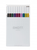 Лайнер uni EMOTT 0.4мм fine line, Calm-tone Dark Color, 10 цветов Uni PEM-SY/10C.03CTDC