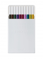 Лайнер uni EMOTT 0.4мм fine line, Calm-tone Dark Color, 10 цветов Uni PEM-SY/10C.03CTDC
