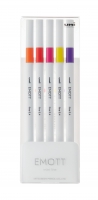 Лайнер uni EMOTT 0.4мм fine line, Passion Color, 5 цветов Uni PEM-SY/5C.02PC