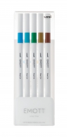 Лайнер uni EMOTT 0.4мм fine line, Island Color, 5 цветов Uni PEM-SY/5C.04IC