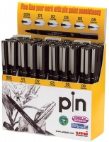 Дисплей з 60 лайнерами uni PiN fine line, чорний Uni PIN-200/5D