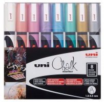 Набор маркеров uni POSCA Metallic Color, 1,8-2,5мм, 8шт Uni PWE-5M METALLIC 8C