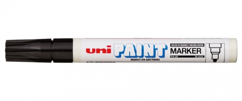 Маркер uni PAINT 2,2-2,8мм, черный Uni PX-20(L) BLACK