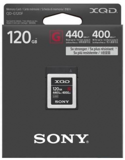 Карта памяти Sony XQD 120GB G Series R440MB/s W400MB/s QDG120F