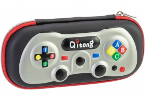 Пенал на 1 відділення на блискавці з органайзером, чорний COOLFORSCHOOL QT-3990-Black