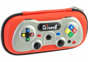 Пенал на 1 відділення на блискавці з органайзером, червоний COOLFORSCHOOL QT-3990-Red