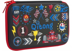 Пенал с тиснением, 1 отделение COOLFORSCHOOL QT-3992-Black