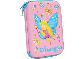 Пенал с тиснением, 1 отделение COOLFORSCHOOL QT-5625-Pink