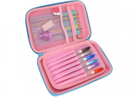 Пенал с тиснением, 1 отделение COOLFORSCHOOL QT-5625-Pink