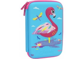 Пенал с тиснением, 1 отделение COOLFORSCHOOL QT-5632-Blue