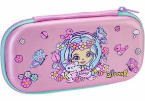 Пенал на 1 отделение на молнии с органайзером, розовый COOLFORSCHOOL QT-5634-Pink