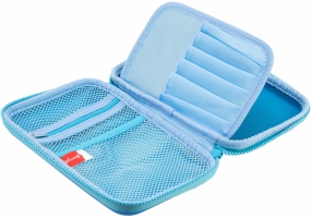 Пенал з тисненням, 1 відділення COOLFORSCHOOL QT-5653-Blue