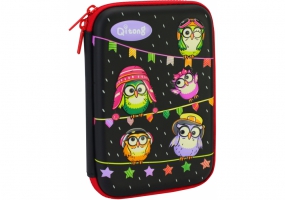 Пенал с тиснением, 1 отделение COOLFORSCHOOL QT-5669-Black