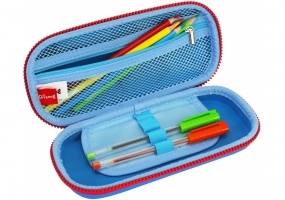 Пенал з тисненням, 1 відділення COOLFORSCHOOL QT-5697-Blue