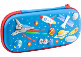 Пенал с тиснением, 1 отделение COOLFORSCHOOL QT-5698-Blue